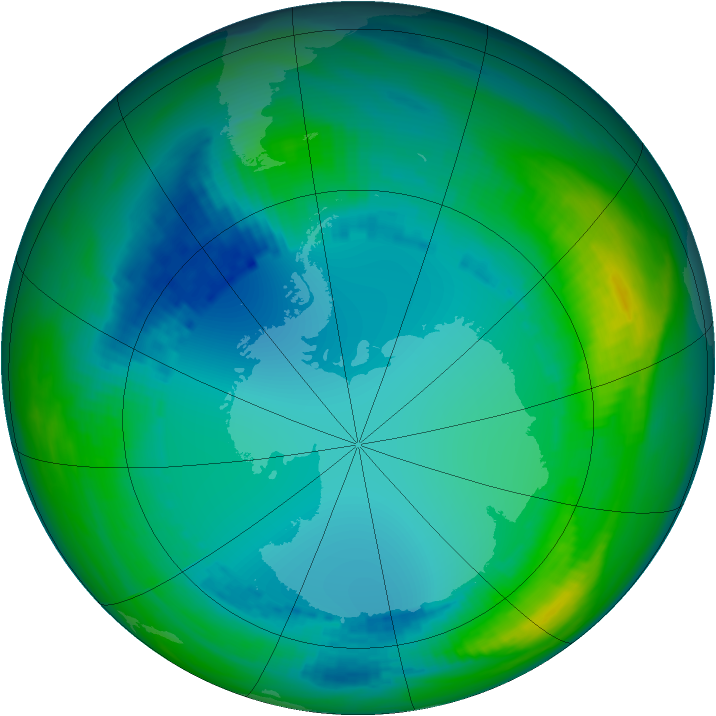 Ozone Map 1991-07-30